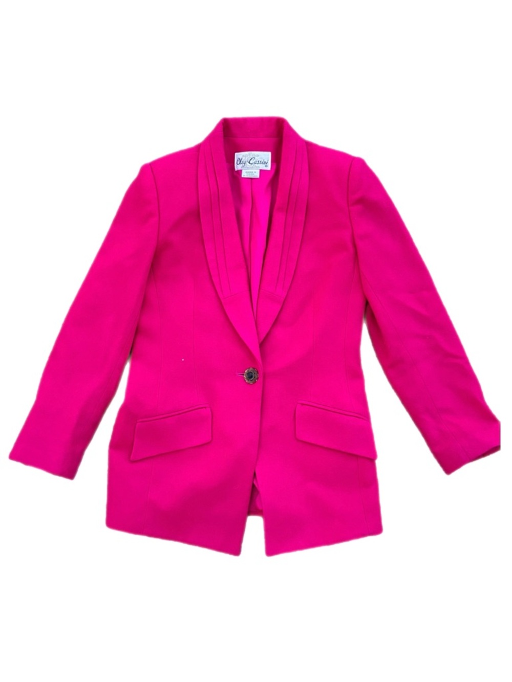 Oleg Cassini | Vintage Hot Pink Blazer
